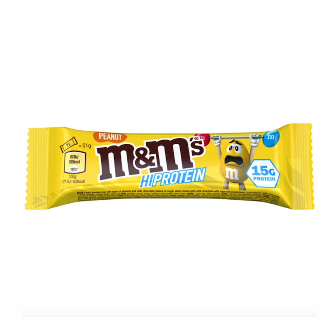 M&M`s Hi Protein Bar (KANN BEI HEISSEN TEMPERATUREN BEI DER LIEFERUNG SCHMELZEN)